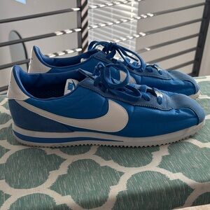 Nike Blue & White Cortez Sneakers